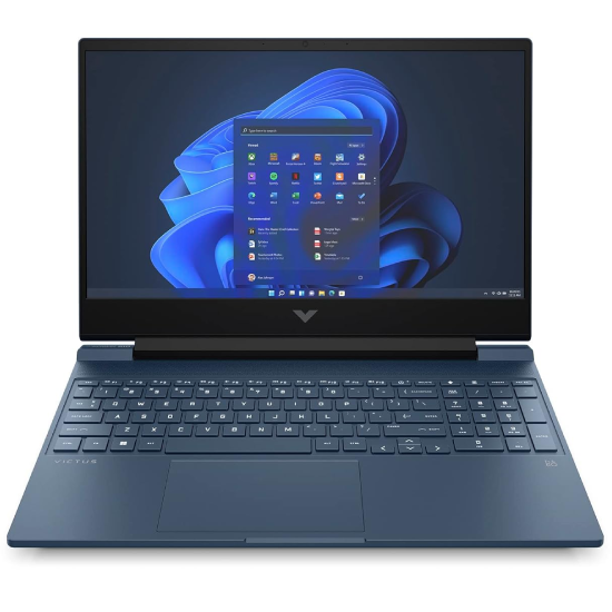 HP Victus, 13th Gen Intel Core i5-13420H, NVIDIA RTX 2050 Gaming Laptop (8GB DDR4, 512GB SSD),144Hz,300 nits,IPS, 15.6''/39.6cm, FHD, Win11, Office24, Blue, 2,29kg, Backlit Kb,HD Camera